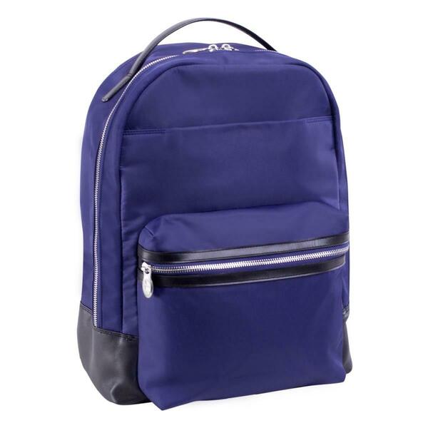 Mckleinusa 15 in. Parker Nylon Dual Compartment Laptop Backpack, Navy 18557